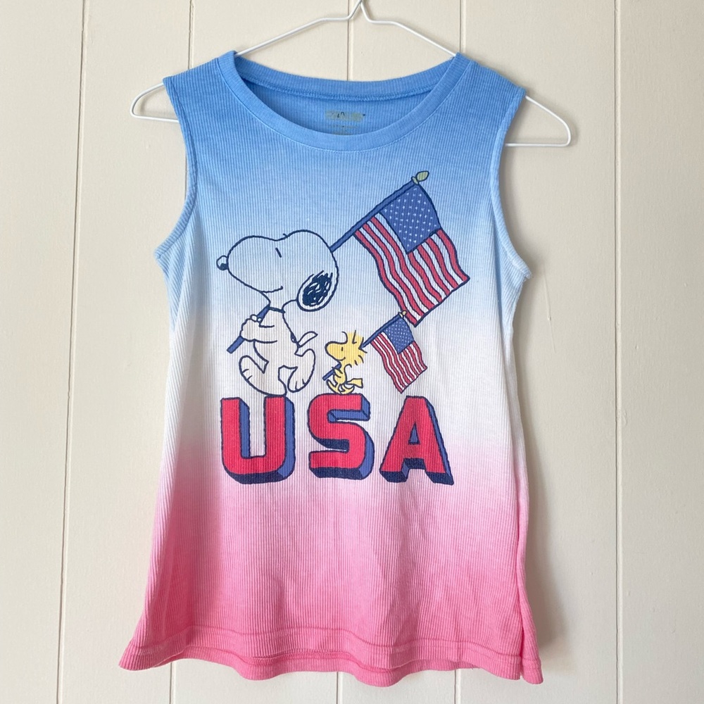 Peanuts Ribbed Tank Top 4th of July